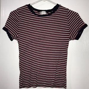 A nicely fitted striped shirt